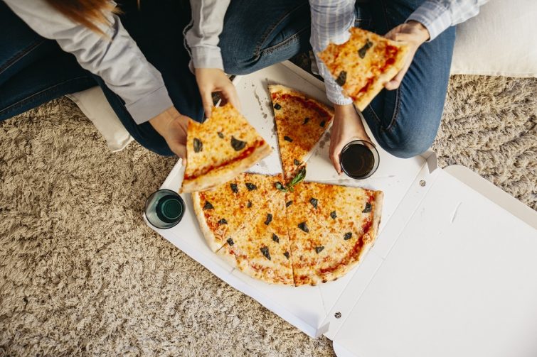 mat när du flyttat hemifrån, pizza?