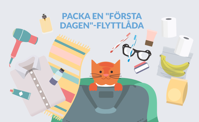 Packa en 1:a dagen låda