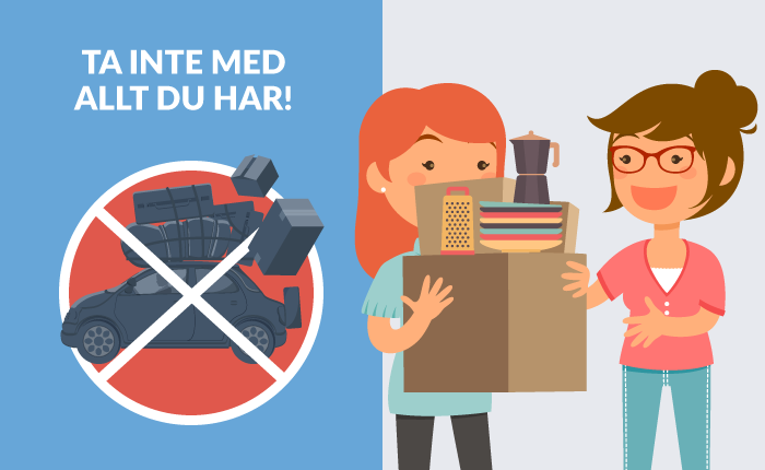 Gör dig av med saker istället för att flyttpacka