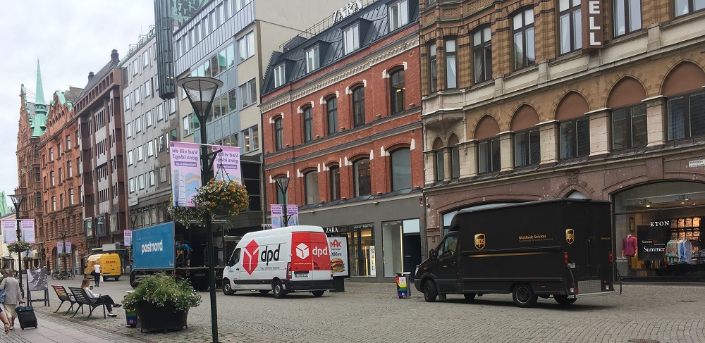 DHL PostNord DpD UPS leverans i Malmö